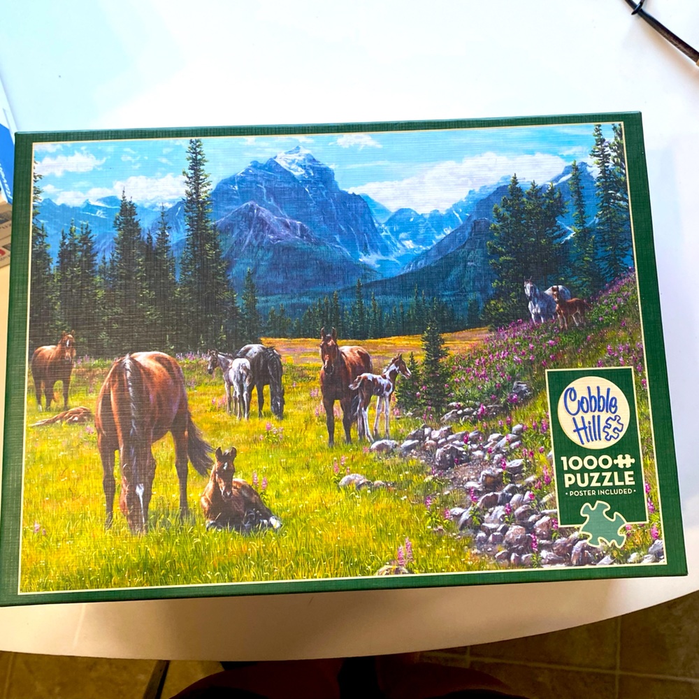Cobble Hill 1000 pieces puzzle, Horse meadow